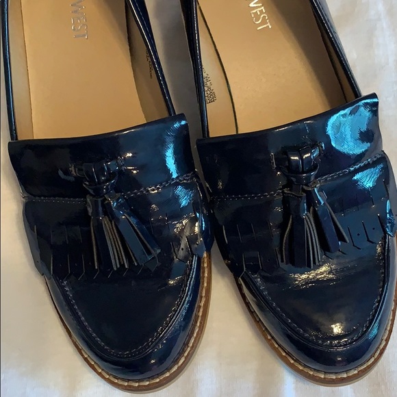 Nine West Navy Blue shoes size 6.5 Excellent Condition - Picture 1 of 7